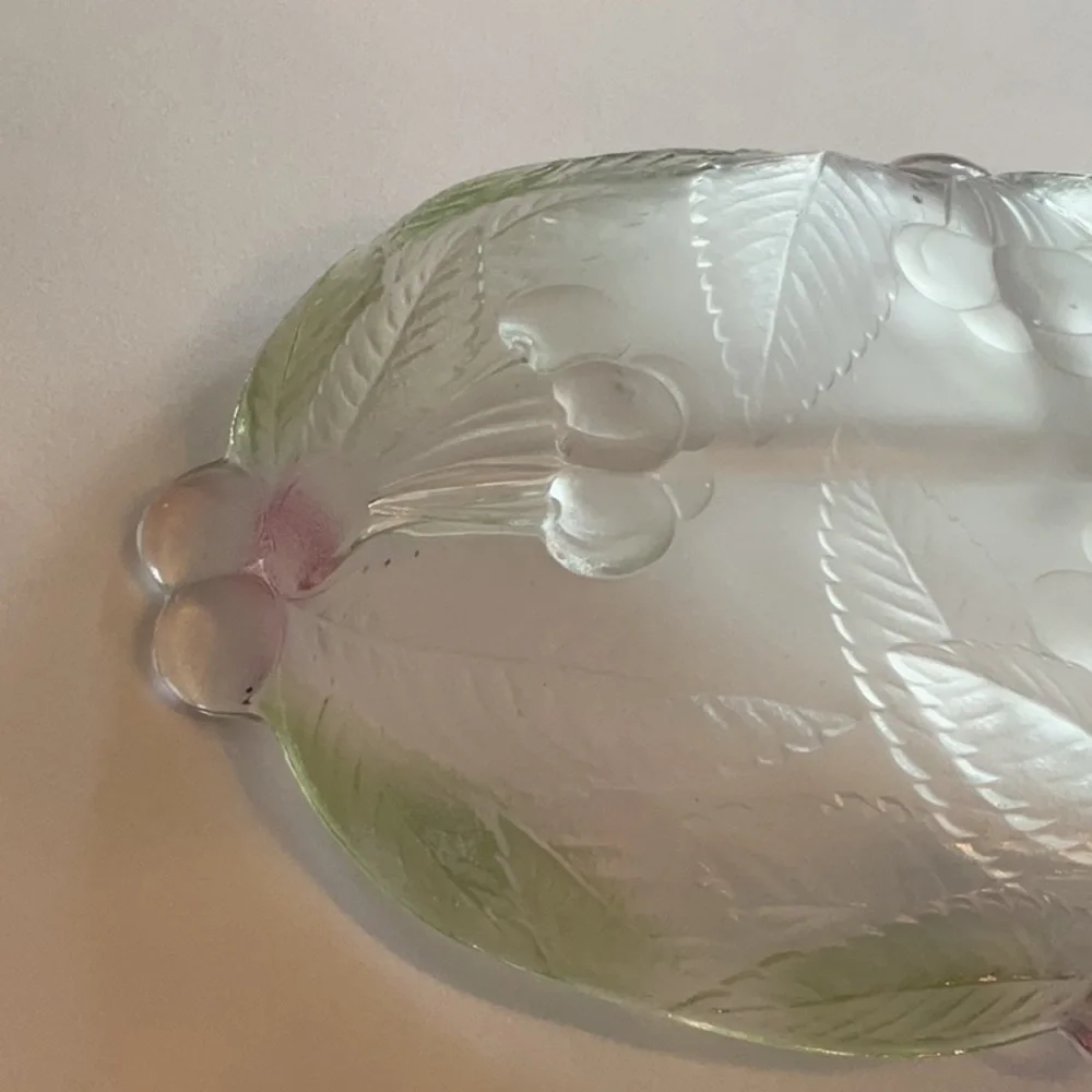 Glass Serving Plate/Tray with 3 Sections